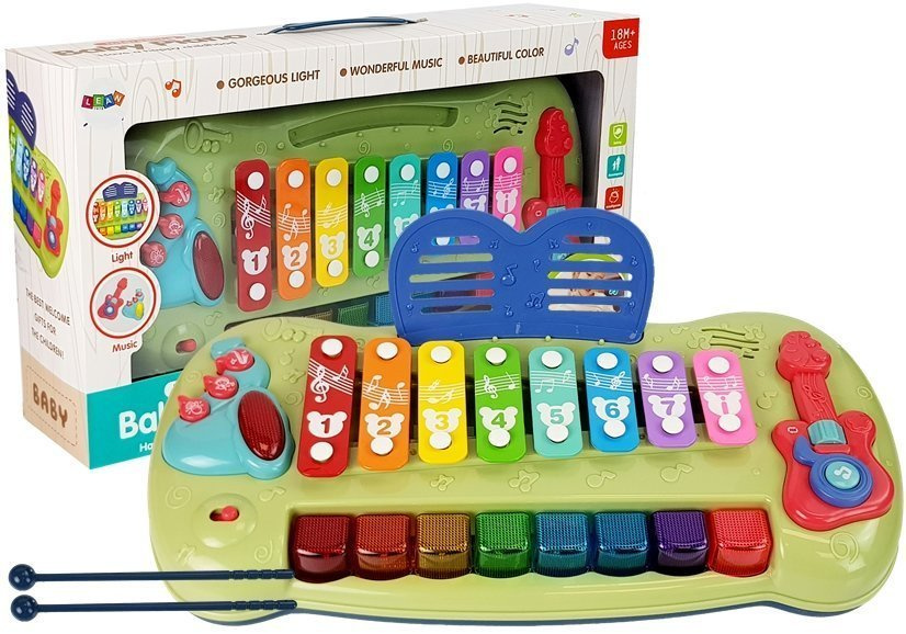 Ksilofonas-pianinas vaikams lean toys baby piano