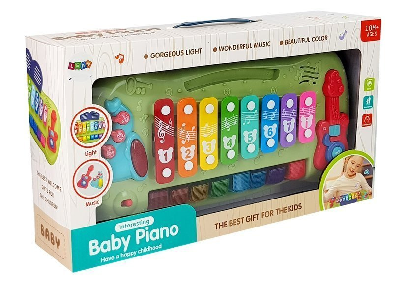 Ksilofonas-pianinas vaikams lean toys baby piano