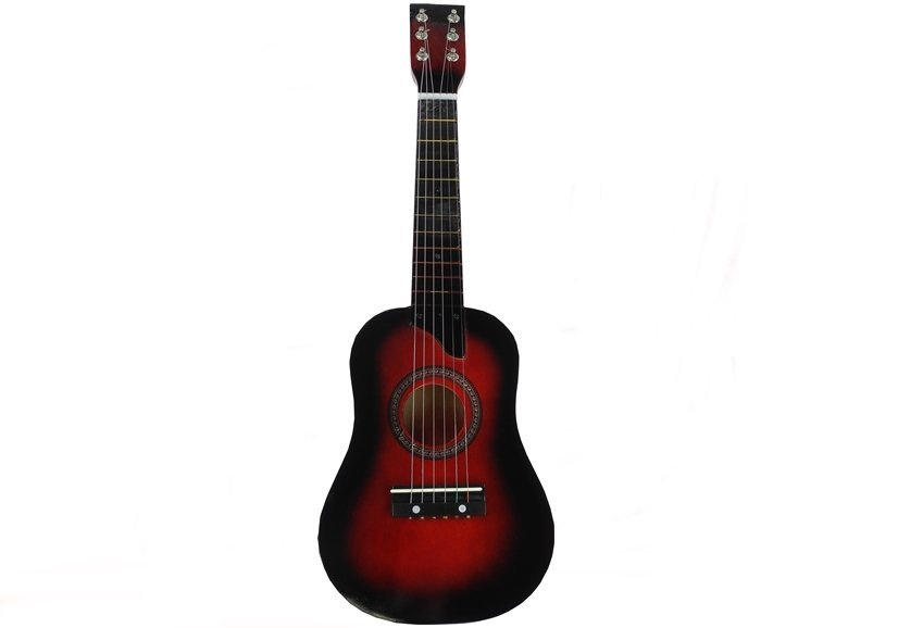 Klasikinė medinė gitara vaikams – vyšninės spalvos