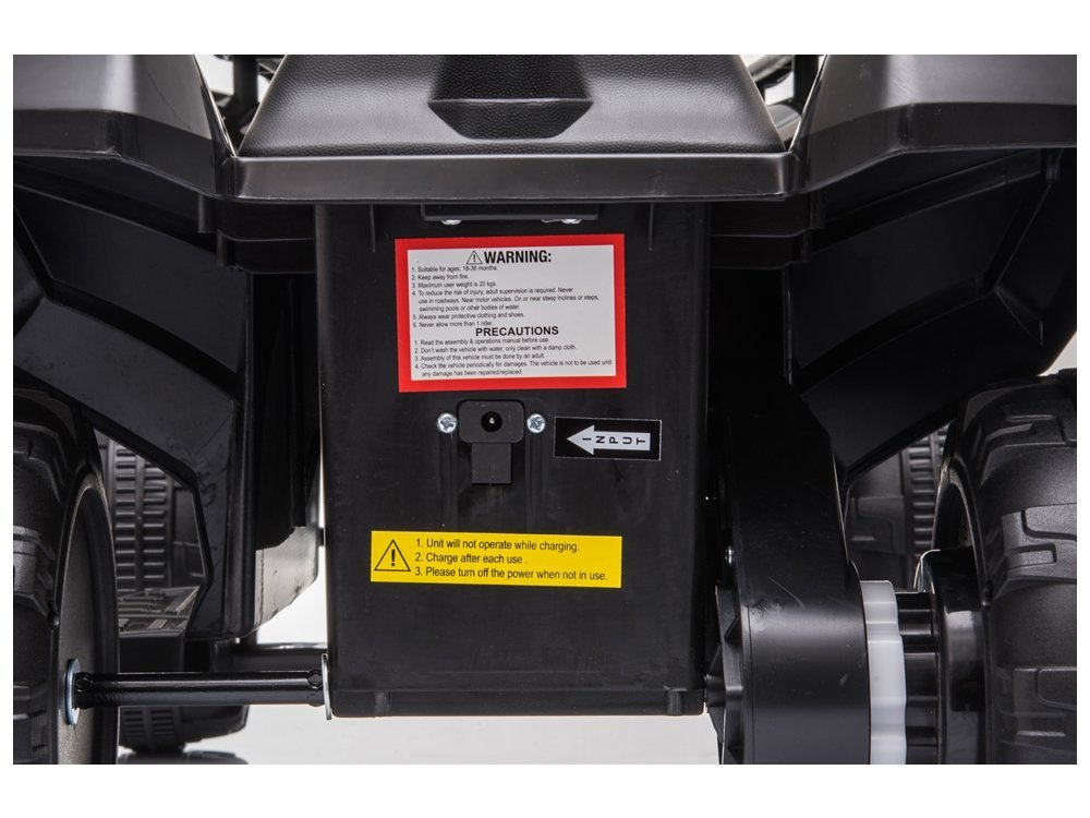 Akumuliatorinis keturratis l-toys juodos spalvos js320