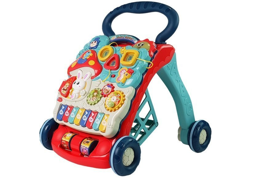 Stumdukas su gyvūnų ir skaičių figūromis baby walker, įvairių spalvų