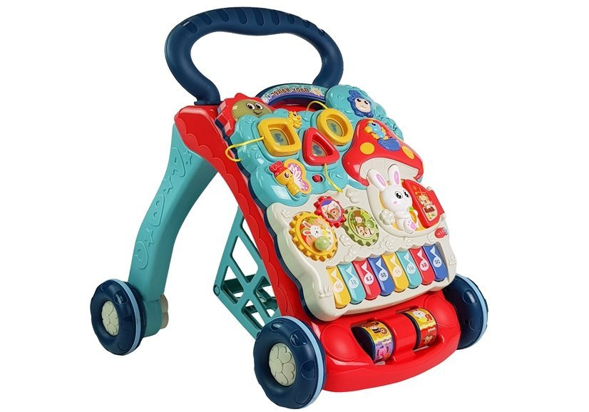 Stumdukas su gyvūnų ir skaičių figūromis baby walker, įvairių spalvų