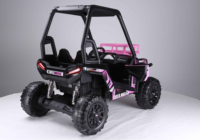 Dvivietis vaikiškas elektromobilis jeep js360-1, rožinis