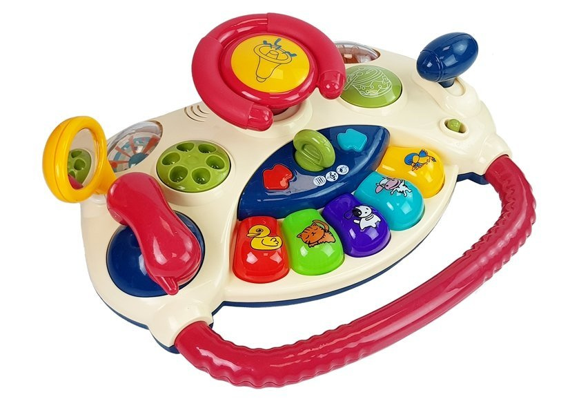 Interaktyvus vairas vaikams gyvūnų garsai, lean toys