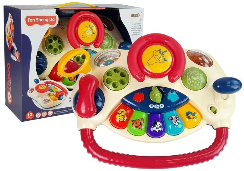 Interaktyvus vairas vaikams gyvūnų garsai, lean toys