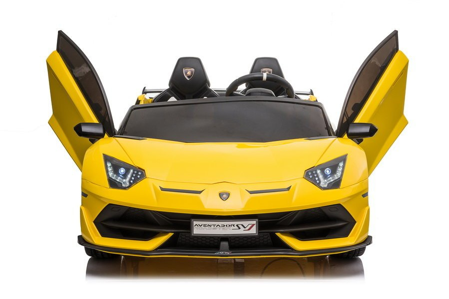 Dvivietis vaikiškas elektromobilis lean cars lamborghini aventador sx2028, geltonas