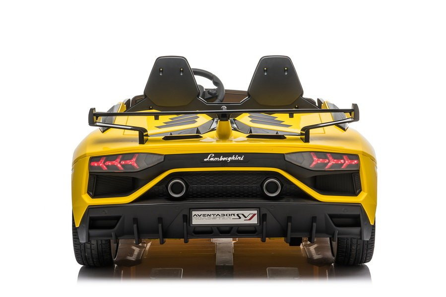 Dvivietis vaikiškas elektromobilis lean cars lamborghini aventador sx2028, geltonas