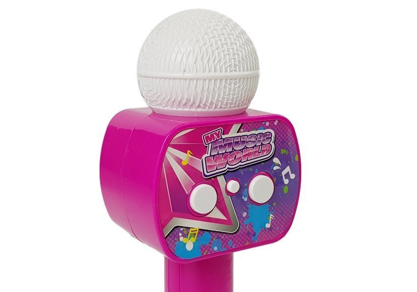 Belaidis karaokė mikrofonas su Bluetooth, rožinis