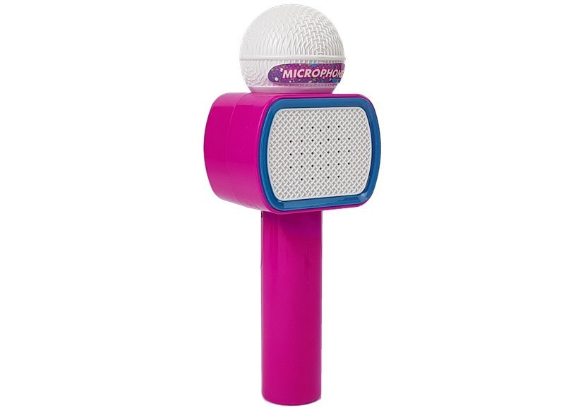 Belaidis karaokė mikrofonas su Bluetooth, rožinis