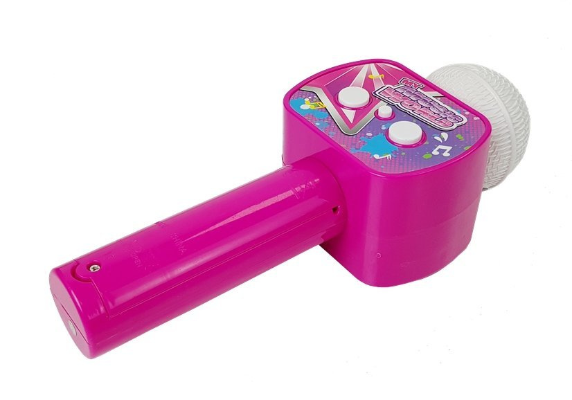 Belaidis karaokė mikrofonas su Bluetooth, rožinis