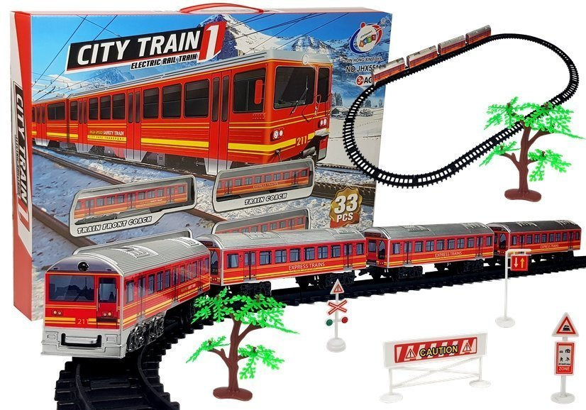 Elektrinis traukinys su bėgiais "city train", 33 d.