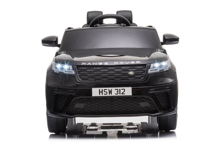 Dvivietis vaikiškas elektromobilis range rover juodas lakuotas