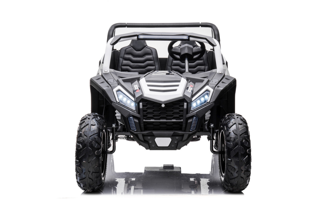 Dvivietis elektromobilis vaikams lean cars buggy a032, baltas