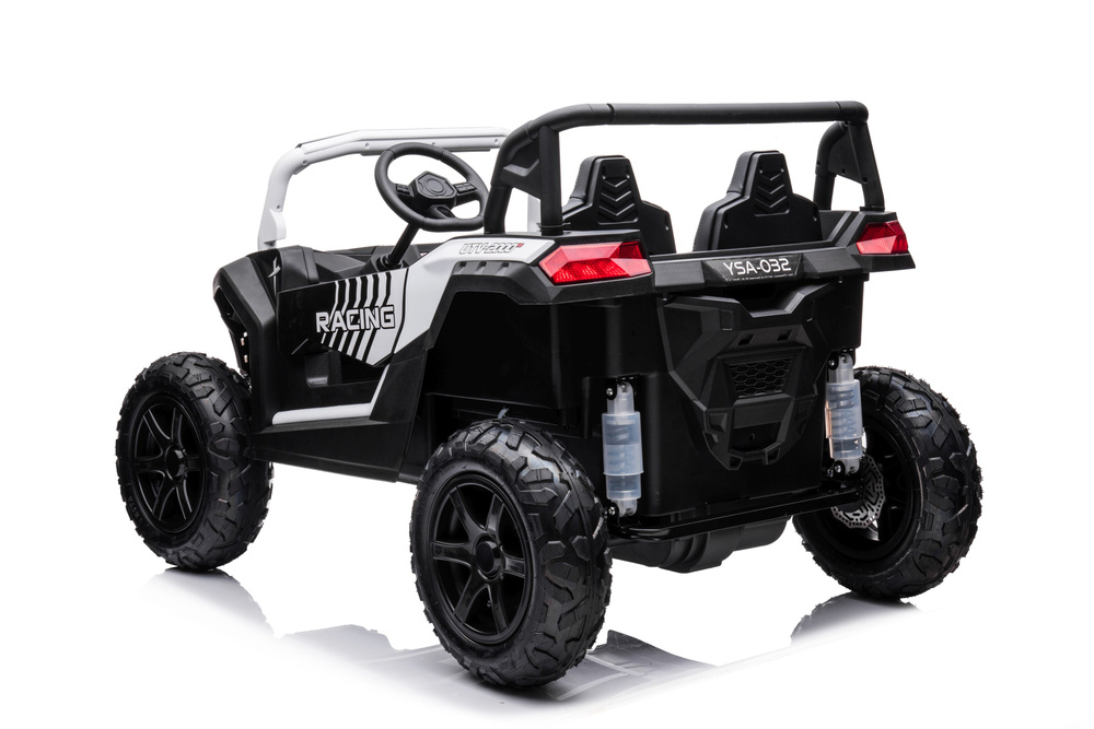 Dvivietis elektromobilis vaikams lean cars buggy a032, baltas