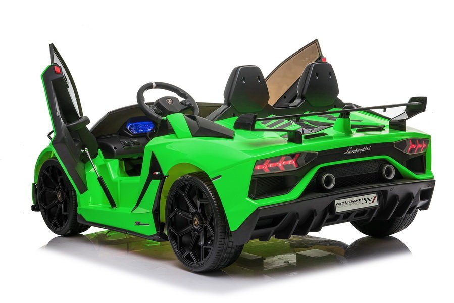 Dvivietis vaikiškas elektromobilis lamborghini aventador sx2028, žalias