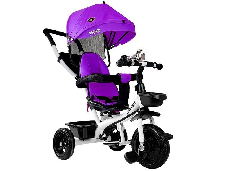 Triratis lean toys pro300 su rankena, violetinis