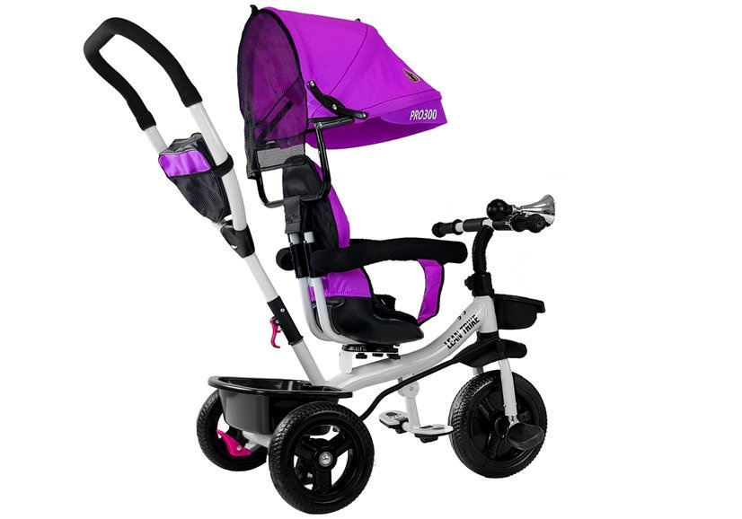 Triratis lean toys pro300 su rankena, violetinis