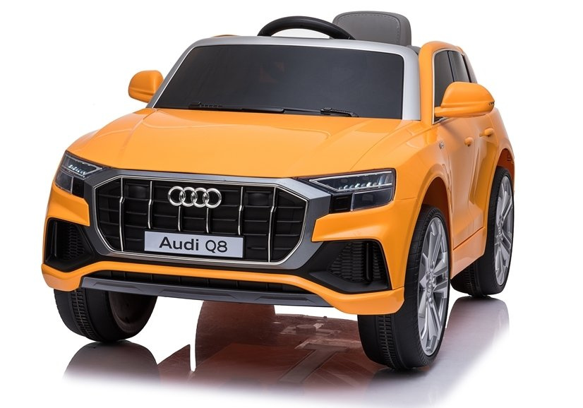 Elektromobilis vaikams audi q8 jj2066, geltonas lakuotas