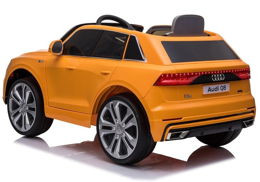 Elektromobilis vaikams audi q8 jj2066, geltonas lakuotas