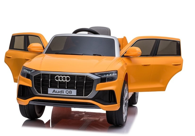 Elektromobilis vaikams audi q8 jj2066, geltonas lakuotas
