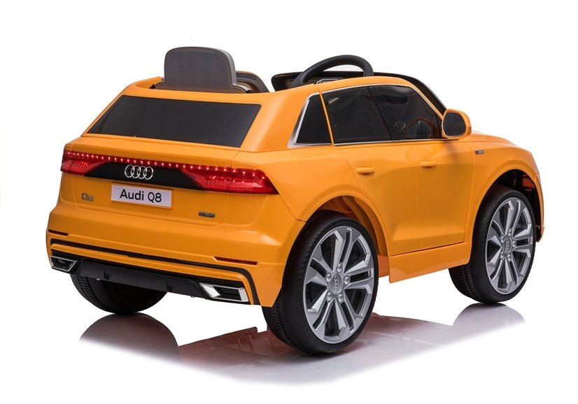 Elektromobilis vaikams audi q8 jj2066, geltonas lakuotas