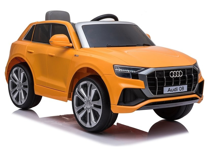 Elektromobilis vaikams audi q8 jj2066, geltonas lakuotas