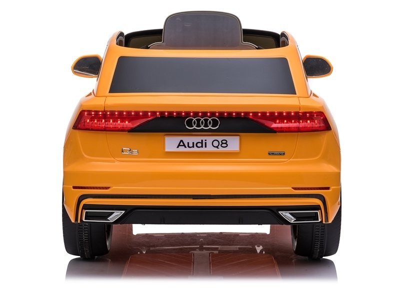 Elektromobilis vaikams audi q8 jj2066, geltonas lakuotas