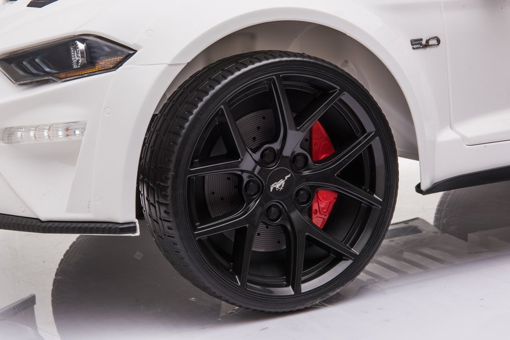 Elektromobilis vaikams ford mustang gt sx2038, baltas