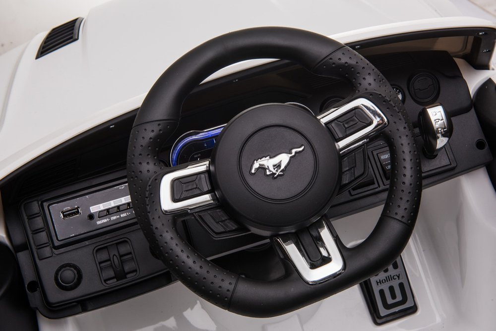 Elektromobilis vaikams ford mustang gt sx2038, baltas