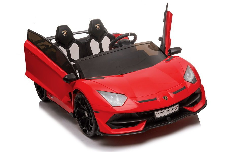 Dvivietis vaikiškas elektromobilis lamborghini aventador sx2028, raudonas
