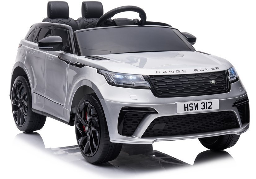 Dvivietis vaikiškas automobilis lean cars range rover qy2088, sidabrinis