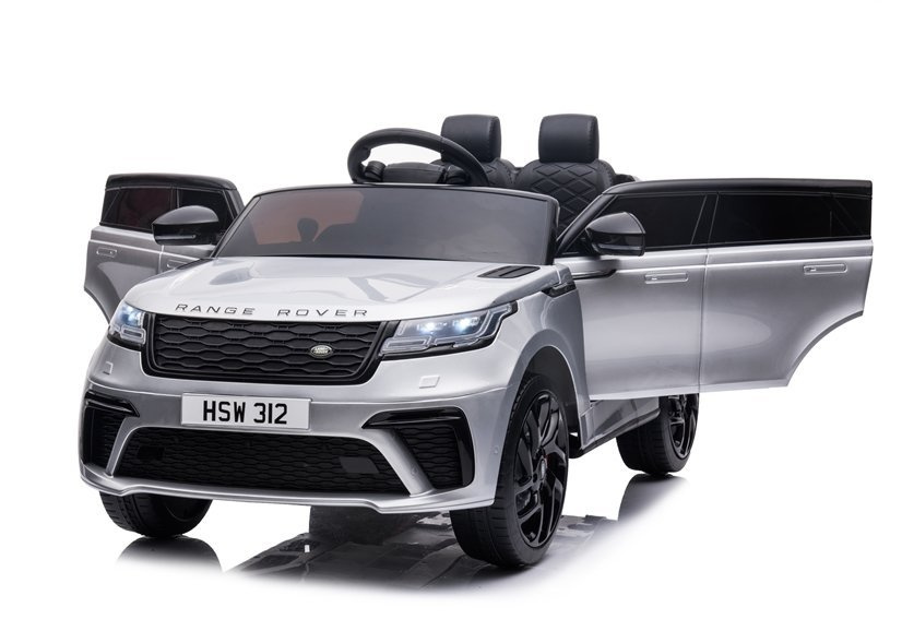 Dvivietis vaikiškas automobilis lean cars range rover qy2088, sidabrinis