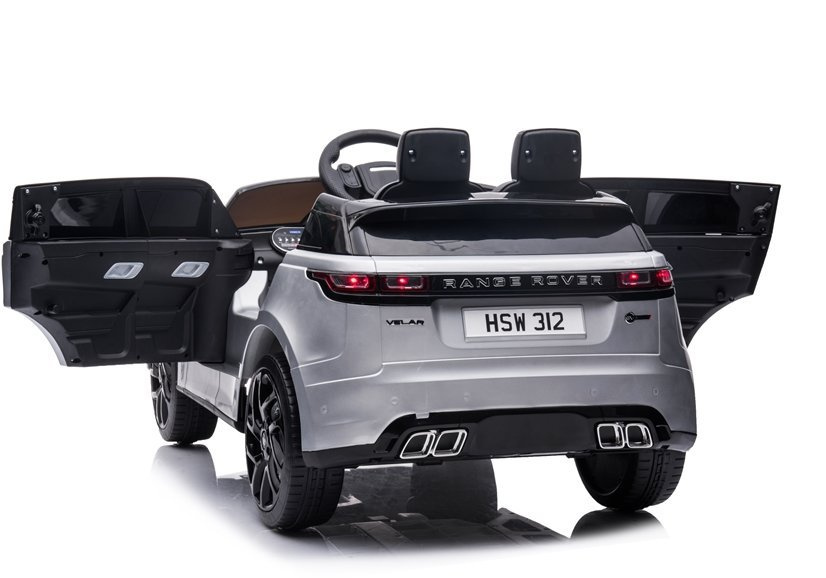 Dvivietis vaikiškas automobilis lean cars range rover qy2088, sidabrinis