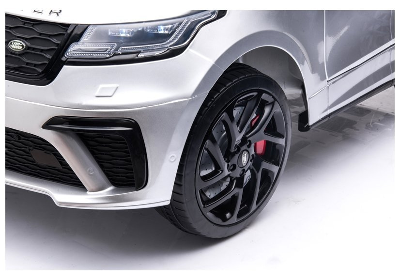 Dvivietis vaikiškas automobilis lean cars range rover qy2088, sidabrinis