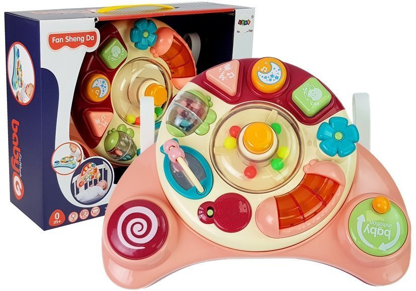 Lean toys interaktyvus muzikinis žaislas vaikams, rausvas