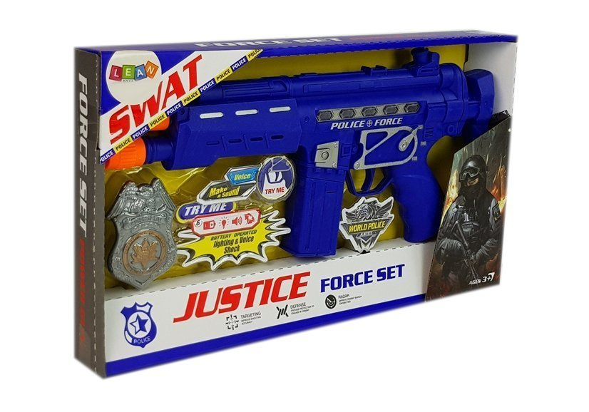 Policijos rinkinys – pistoletas, ženklelis 37cm
