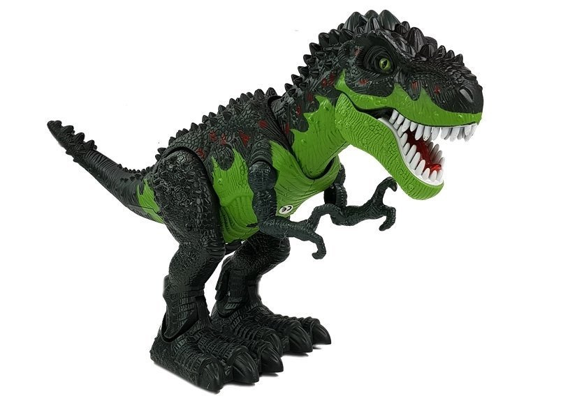 Interaktyvus ugnimi alsuojantis dinozauras