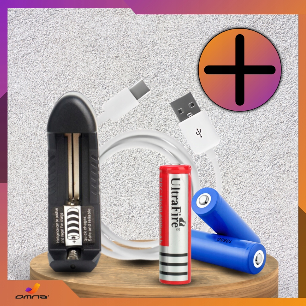 3 CREE LED karinių taktinių žibintuvėlių rinkinys