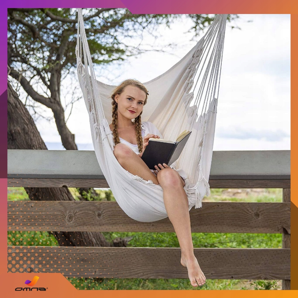 Braziliška kabanti kėdė Swing Hamakas Sodo krėslas balkonui BOHO
