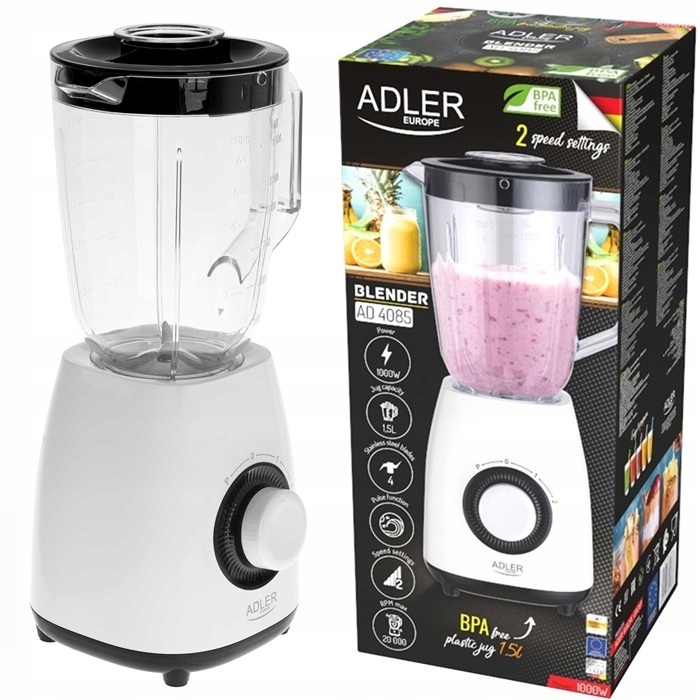 Adler ad4085 1000 w baltas maišytuvas