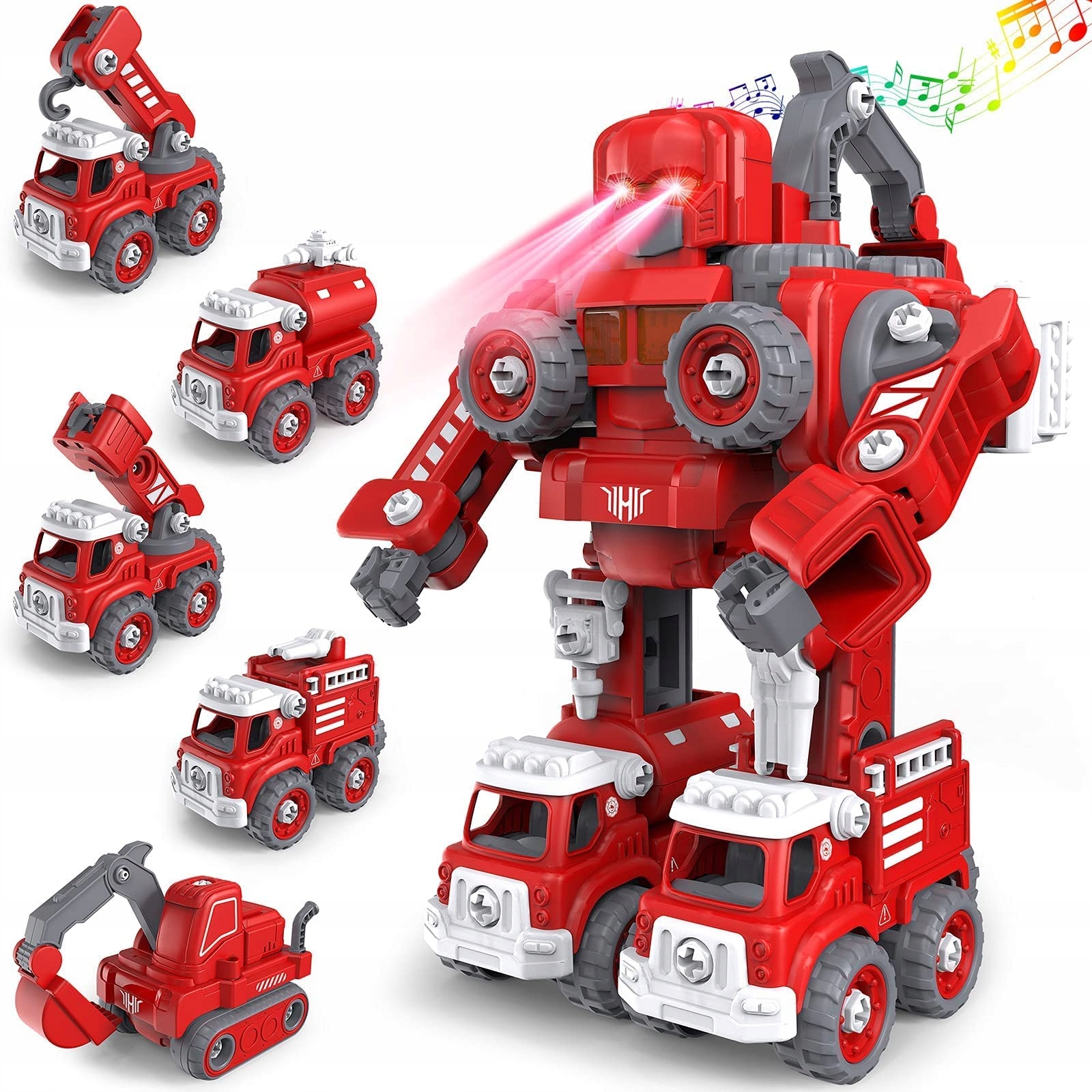 5-in-1 robotas - transporto priemonė