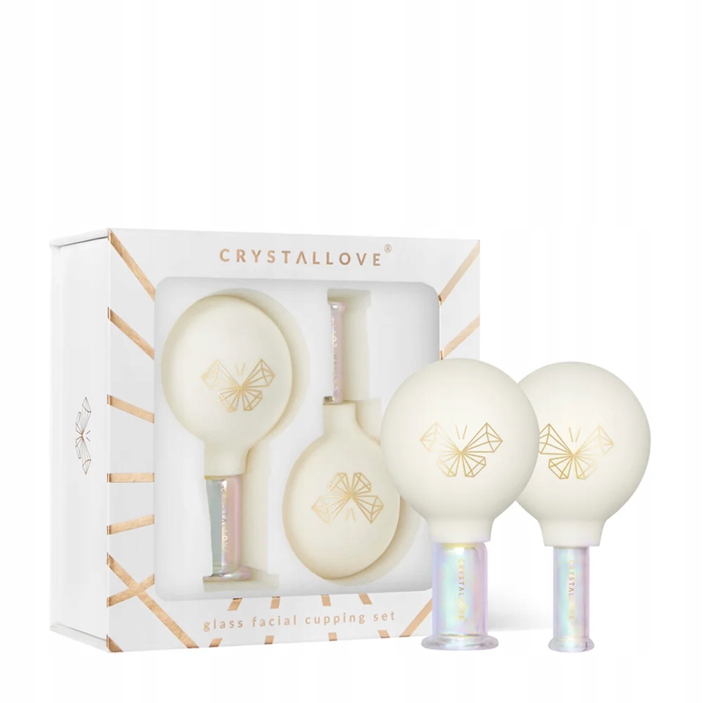 CRYSTALLOVE Stikliniai burbuliukai veido, kaklo ir dekoltė masažui
