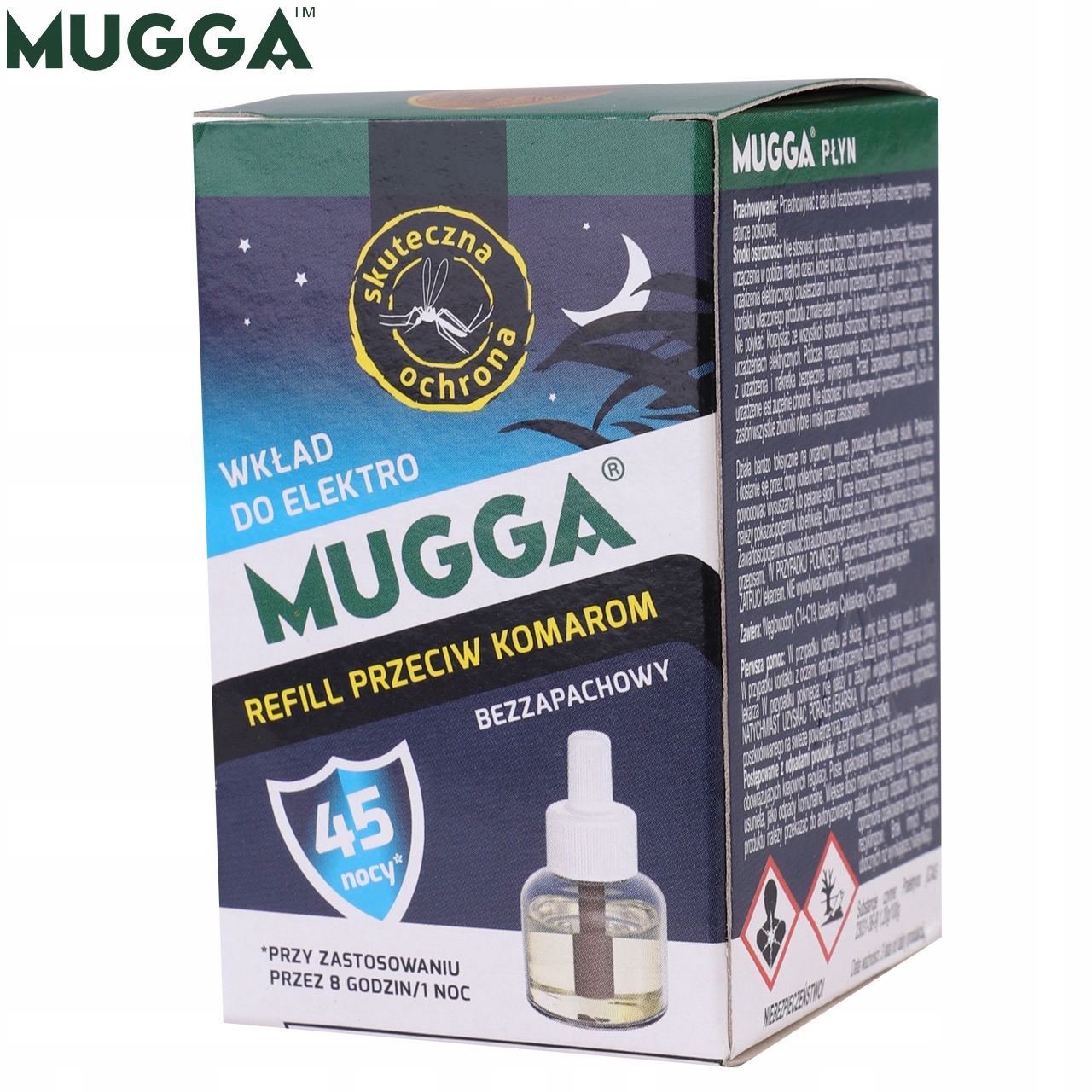 Elektrofumiganto Mugga 45 Night papildymas, 35ml