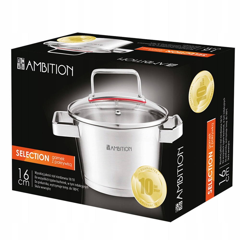1,7 l puodas su dangčiu ambition