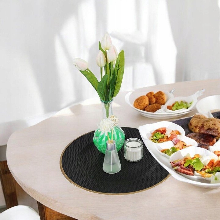 DEKORATYVINĖ LĖKŠTĖ, PADĖKLAS, PADĖKLIUKAS 33 CM BLACK
