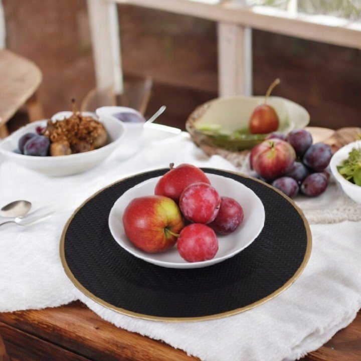 DEKORATYVINĖ LĖKŠTĖ, PADĖKLAS, PADĖKLIUKAS 33 CM BLACK
