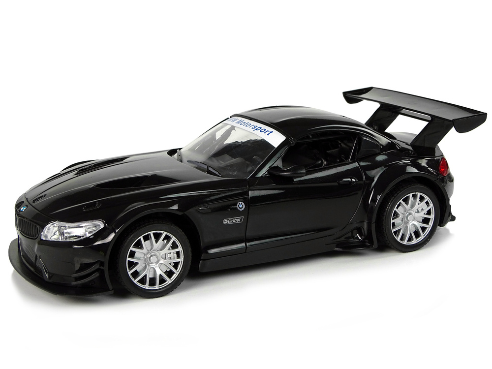 Nuotoliniu būdu valdomas sportinis automobilis lean toys bmw z4 gt3, 1:18, juodas