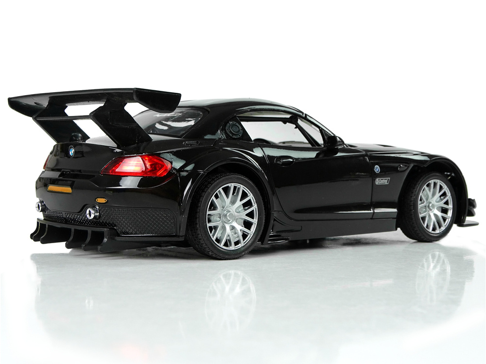 Nuotoliniu būdu valdomas sportinis automobilis lean toys bmw z4 gt3, 1:18, juodas