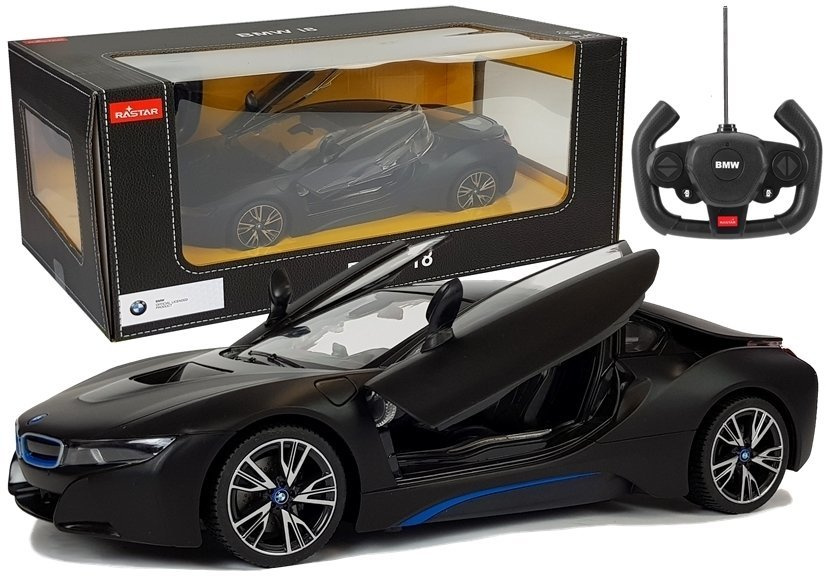 Nuotolinio valdymo automobilis bmw i8 rastar 1:14 juodas