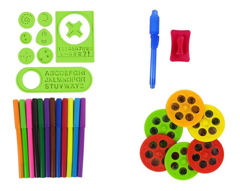 Edukacinis stalas su kėdute ir projektoriumi lean toys